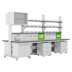 C-Frame-Metal-Lab-Table-With-Hanging-Cabinet