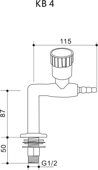 Lab Gas Tap Size 1