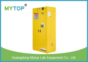 firepoof drug storage cabinet with temperature alarm